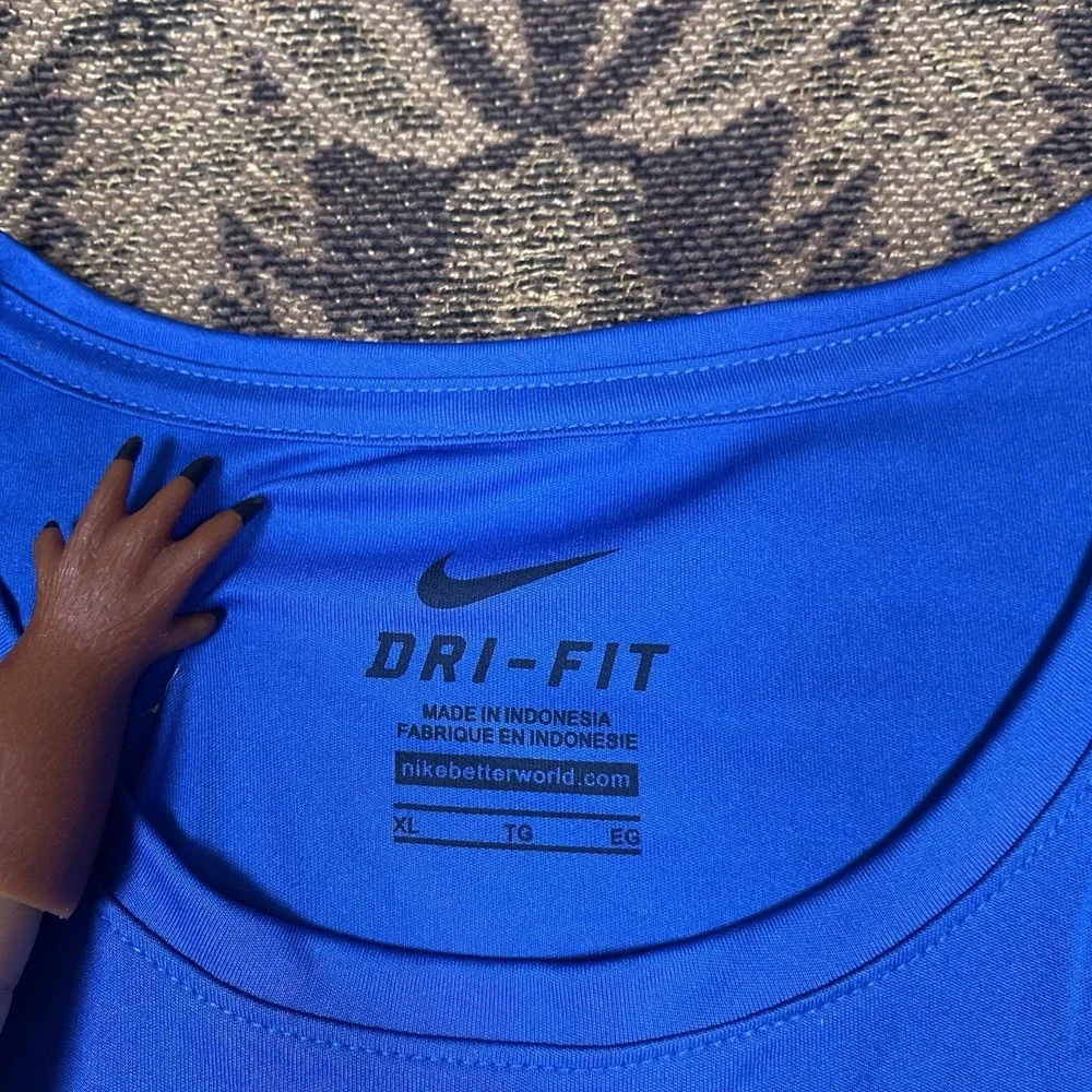 Nike Dri-FIT FC Kansas City Soccer women's Blue t-shirt Size XL New
